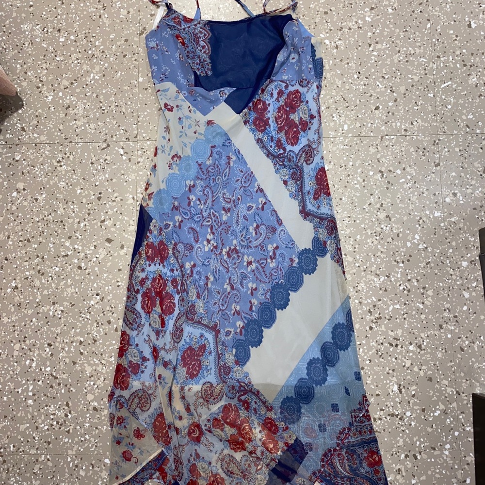 Jacobson’s Long Vintage Printed Dress